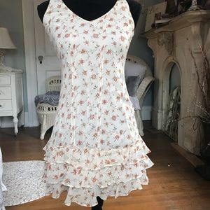 Floral Dress with ruffle bottom